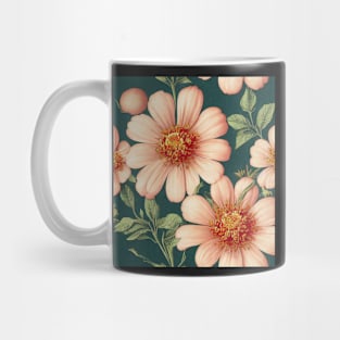 Pink Zinnia Design Mug